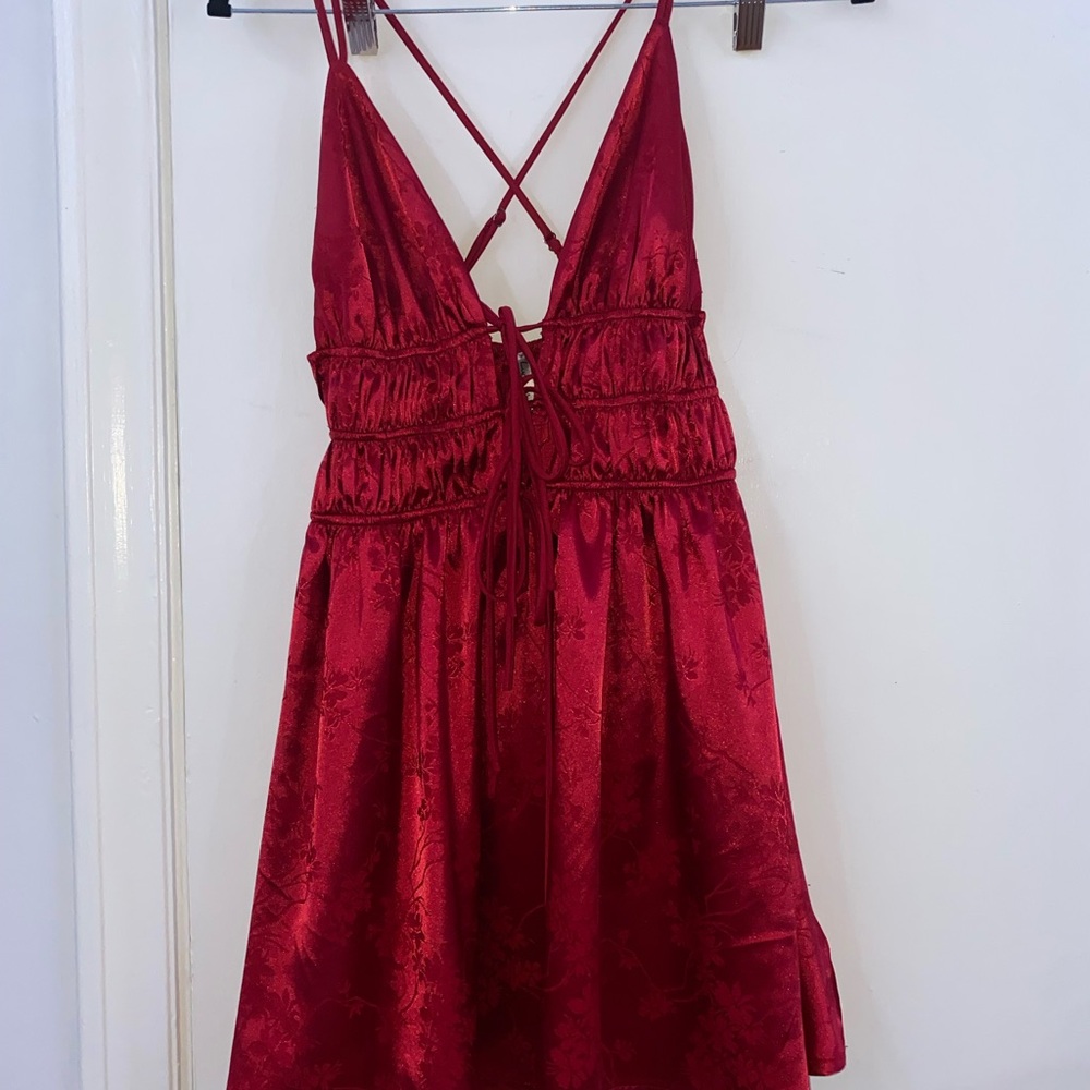 Lucy in the Sky Ruby Backless Dress